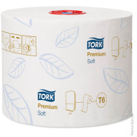 Бумага туалетная в Mid-size рулонах TORK Premium(Т6) 2сл, 90м/рулон, белая, мягкая, 27 шт/в уп