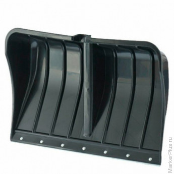 Лопата снеговая 54х37 см БЕЗ ЧЕРЕНКА "БОГАТЫРЬ" СУПЕРПРОЧНАЯ, БОЛЬШАЯ, планка на клепках, ГРАНДМАСТЕР, 700337