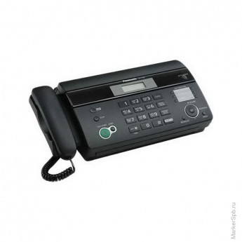 Факс на термобумаге Panasonic KX-FT982RUB, А4, АОН, спикерфон, автодозвон, 100 номеров, черный