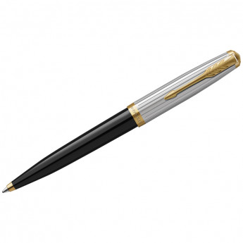 Ручка шариковая Parker '51 Black GT' черная, 1,0мм, поворот., подарочная упаковка