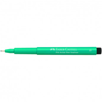 Ручка капиллярная Faber-Castell "Pitt Artist Pen Fineliner" цвет 156 кобальт зеленый, ширина линии: S=0,3мм, игольчатый пишущий узел