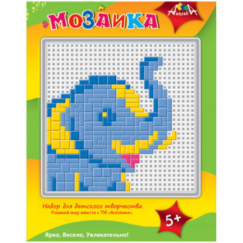 Мозаика пластиковая А5 "Слон"