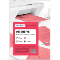 Бумага цветная OfficeSpace intensive А4, 80г/м2, 50л. (розовый)