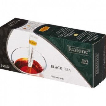 Чай Teatone черный в металл.стике 15шт/уп., комплект 15 шт