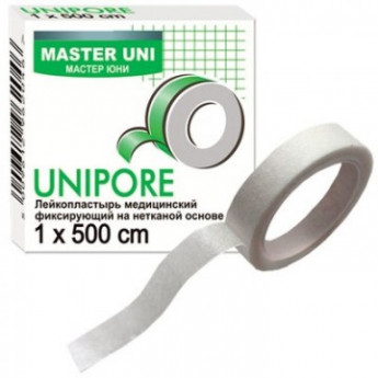 Перевяз. ср-ва Лейкопластырь 1х500см н/тканный в картоне Master Uni
