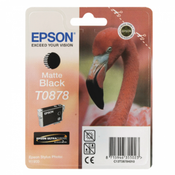 Картридж струйный EPSON (C13T08784010) Stylus Photo R1900, черный матовый, оригинальный