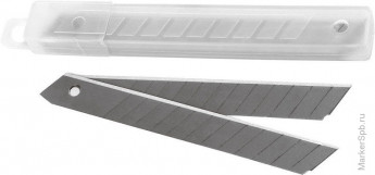 Лезвия для канцелярских ножей Berlingo, 9мм, 10шт., в пластиковом пенале, 5 шт/в уп