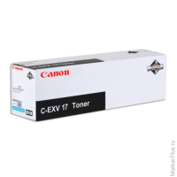 Тонер CANON (C-EXV17C) iR4080/4580/5185, голубой, оригинальный, ресурс 30000 стр., 0261b002
