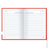 Ежедневник недатированный А5 (145х215 мм), ламинированная обложка, STAFF, 128 л., красный, 127054