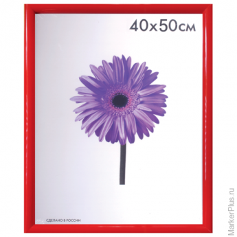 Рамка премиум 40х50 см, "Maria", пластик, красная (для студийных и оформительских работ), 5052-16-00