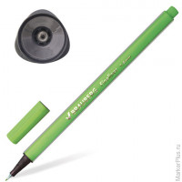 Ручка капиллярная "Aero", 0,4 мм, металлический наконечник, трехгранная, BRAUBERG, светло-зеленая, 142250