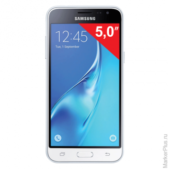 Смартфон SAMSUNG Galaxy J3, 2 SIM, 5,0", 4G (LTE), 5/13 Мп, 8 Гб, microSD, белый, пластикик, SM-J320FZWDSER