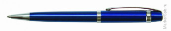 Ручка шариковая "Velvet Classic" синяя, 0,7мм, корпус синий/хром, механизм поворотный, инд. упак.