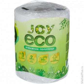 Полотенца бумажные JoyEco 2сл вторич 30м 1рул/уп