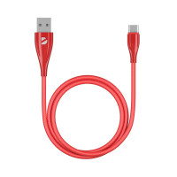 Кабель Deppa Ceramic USB - USB-C, 1м, красный Кабель Deppa Ceramic USB - USB-C, 1м, красный