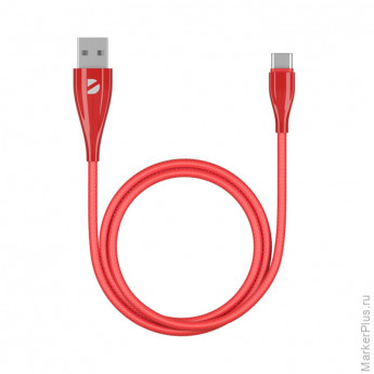 Кабель Deppa Ceramic USB - USB-C, 1м, красный Кабель Deppa Ceramic USB - USB-C, 1м, красный
