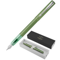 Ручка перьевая Parker Vector XL 2159762, корп. зелен., тонкая,  в под. уп