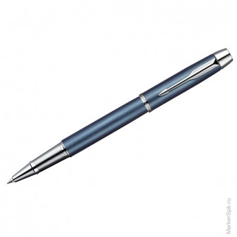 Ручка-роллер "IM Premium Blue-Black" черная, 0,5мм, подар. уп.