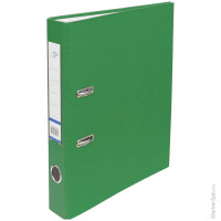 Папка-регистратор OfficeSpace 50мм, бумвинил, с карманом на корешке, зеленая