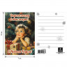 Открытка новогодняя (1шт) 7х10см, "Ретро", картон, ассорти 12 дизайнов, ЗОЛОТАЯ СКАЗКА, 592582