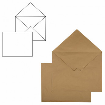 Конверты С6 (114х162 мм) КРАФТ, клей, 90 г/м2, КОМПЛЕКТ 1000 шт., треугольный клапан, С6НКж, комплект 1000 шт
