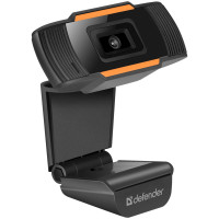 Веб-камера Defender G-lens 2579, 2 МП, 1280х720, встроенный микрофон, черный