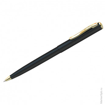 Ручка шариковая "Velvet Prestige" синяя, 0,7мм, корпус хром/золото, поворотная, пластик.футляр