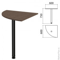 Стол приставной угловой 'Канц', 600х600х750 мм, цвет венге (КОМПЛЕКТ)