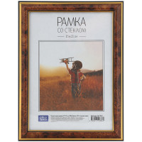 Рамка пластиковая 15*21см, OfficeSpace, №2, темный орех