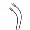 Кабель USB PERO DC-02 Type-C, 2А, 1м, черный
