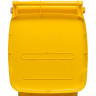 Контейнер-бак мусорный 120л на 2-х колёсах с крышкой желтый