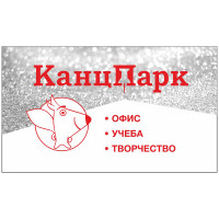 Пластиковая дисконтная карта 10% 'КанцПарк' (Серебро)_2020
