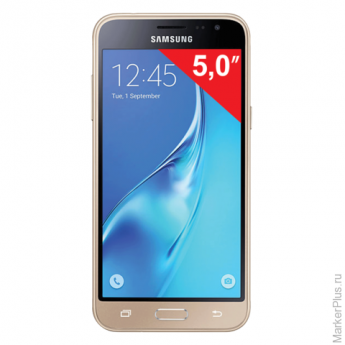 Смартфон SAMSUNG Galaxy J3, 2 SIM, 5,0", 4G (LTE), 5/13 Мп, 8 Гб, microSD, золотой, пластик, SM-J320FZDDSER
