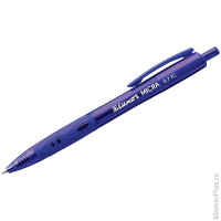 Ручка шариковая автоматическая Luxor "Micra" синяя, 0,7мм, грип 10 шт/в уп