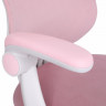 Кресло детское с подставкой для ног BRABIX "Sky MG-206", велюр, розовое, 533154
