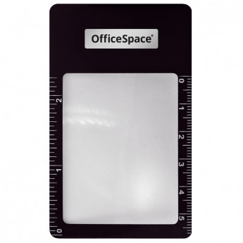 Лупа-закладка OfficeSpace, с линейкой, ассорти 10 шт/в уп