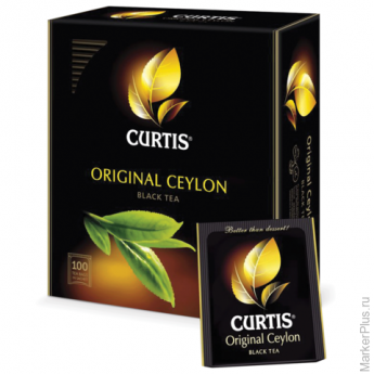 Чай CURTIS (Кёртис) "Original Ceylon Tea" ("Ориджинал Цейлон Ти"), черный, 100 пакетиков в конвертах
