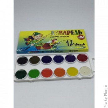 Краски акварельные Olki Планета творчества 12цв карт., арт.4579