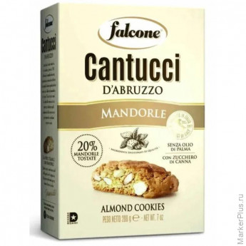 Печенье Falcone Кантуччи сахарное с миндалем, 200г