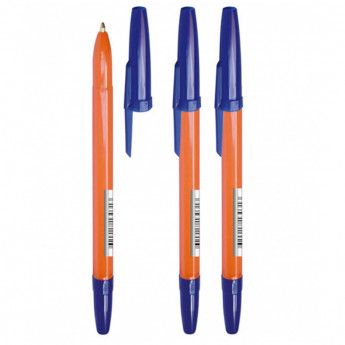 Ручка шариковая Стамм "Оптима Orange", синяя, 1мм 50 шт/в уп