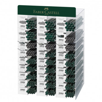 Дисплей c карандашами Faber-Castell "Сastell 9000", 324 шт., 8B-6H, ч/г, утолщен ч/г, акварель ч/г, комплект 324 шт