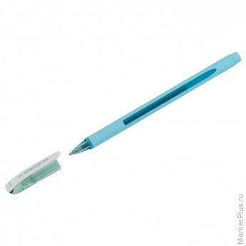 Ручка шариковая Uni "Jetstream SX-101-07FL" синяя, 0,7 мм, грип, бирюзовый корпус, 12 шт/в уп