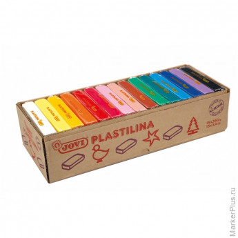 Пластилин JOVI, ассорти, 350г, дисплей, 15 шт/в уп