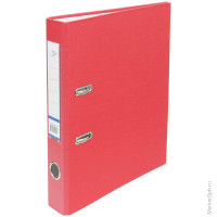 Папка-регистратор OfficeSpace 50мм, бумвинил, с карманом на корешке, красная
