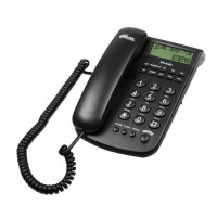 Телефон RITMIX RT-440 black, АОН, спикерфон, быст. наб. 3 номеров, автодозвон, дата, время, ЧЕРНЫЙ, 15118352