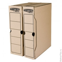 Короб архивный с клапаном А4 (260х325 мм), 100 мм, до 850 листов, FELLOWES Bankers Box "Basic", FS-00102