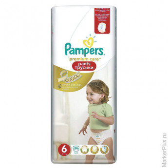 Подгузники-трусики 36 шт., PAMPERS (Памперс) Premium Care Pants, размер 6 (16+ кг), PA-81554718