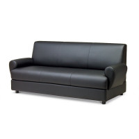 Мягкая мебель EF_Эйр (Matrix)диван 3 мест. к/з черн.Ec.3001/Р2euroline 9100