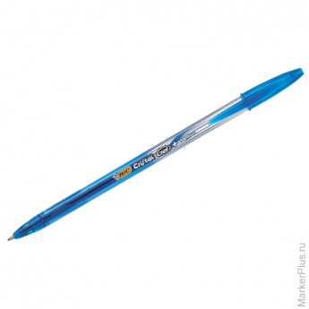 Ручка гелевая "Crystal Gel+" синяя, 0,5мм
