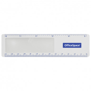 Лупа-закладка OfficeSpace, с линейкой 10 шт/в уп